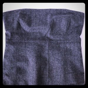 Strapless Tweed Dress